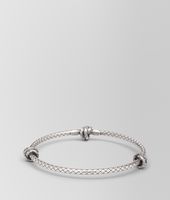 Bottega Veneta® Antique Silver Intrecciato Coaxial Bracelet Bottega Veneta® Antique Silver Intrecciato Coaxial Bracelet