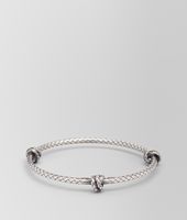 Bottega Veneta® Antique Silver Intrecciato Coaxial Bracelet Bottega Veneta® Antique Silver Intrecciato Coaxial Bracelet