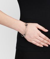 Bottega Veneta® Antique Silver Intrecciato Coaxial Bracelet Bottega Veneta® Antique Silver Intrecciato Coaxial Bracelet