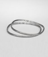 Bottega Veneta® Antique Silver Intrecciato Coaxial Bracelet Bottega Veneta® Antique Silver Intrecciato Coaxial Bracelet
