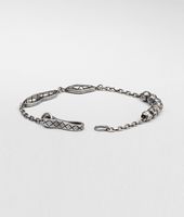 Bottega Veneta® Armband aus oxidiertem Silber Intrecciato Bottega Veneta® Armband aus oxidiertem Silber Intrecciato
