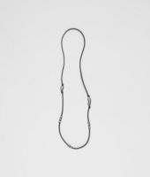 Bottega Veneta® Nero Intrecciato Oxydized Silver Nappa Necklace Bottega Veneta® Nero Intrecciato Oxydized Silver Nappa Necklace