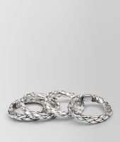 Bottega Veneta® Intrecciato Silver Rings Bottega Veneta® Intrecciato Silver Rings