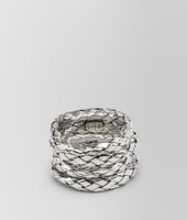 Bottega Veneta® Intrecciato Silver Rings Bottega Veneta® Intrecciato Silver Rings