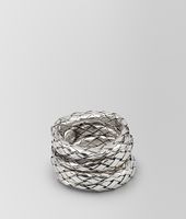 Bottega Veneta® Intrecciato Silver Rings Bottega Veneta® Intrecciato Silver Rings