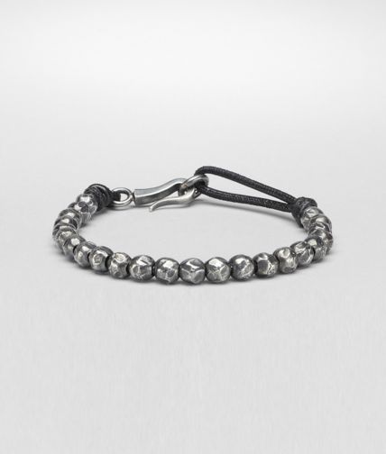 BOTTEGA VENETA - Nero Oxydized Silver Nappa Bracelet