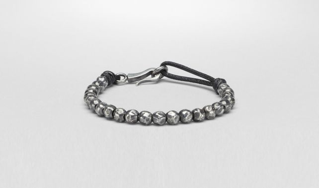 BOTTEGA VENETA - Nero Oxydized Silver Nappa Bracelet