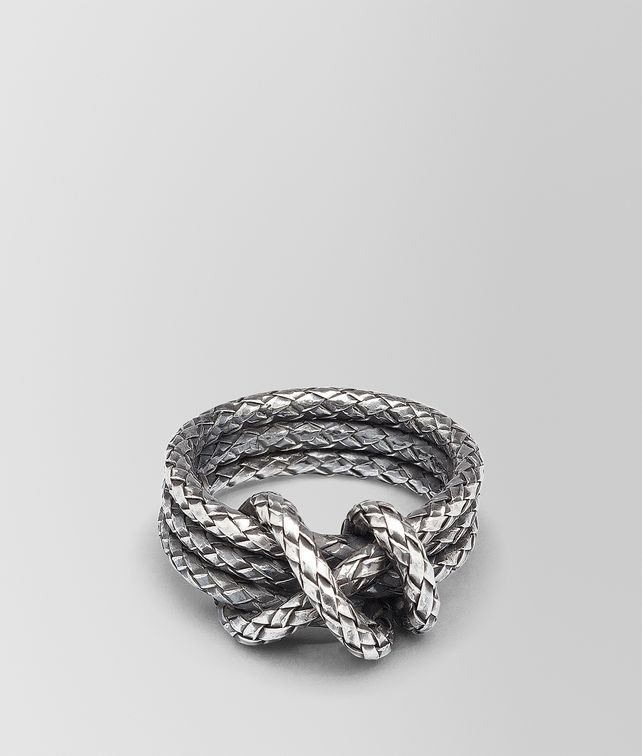BOTTEGA VENETA RING AUS INTRECCIATO SILBER Ring D fp