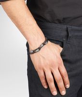 Bottega Veneta® Nero Intrecciato Oxydized Silver Nappa Bracelet Bottega Veneta® Nero Intrecciato Oxydized Silver Nappa Bracelet