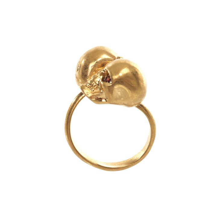 Twin Skull Ring Alexander McQueen Ring Jewelry
