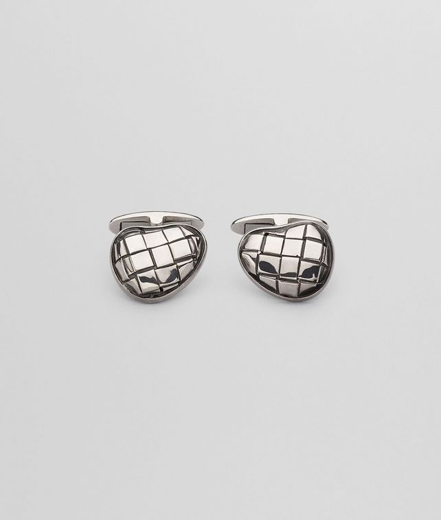 BOTTEGA VENETA CUFFLINKS IN INTRECCIATO SILVER Other Silver Accessory U fp