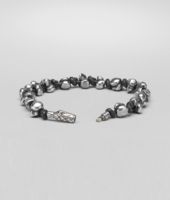Bottega Veneta® Intrecciato Oxydized Silver Nappa Bracelet Bottega Veneta® Intrecciato Oxydized Silver Nappa Bracelet