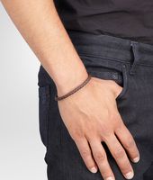 Bottega Veneta® Ebano Intrecciato Oxydized Silver Nappa Bracelet Bottega Veneta® Ebano Intrecciato Oxydized Silver Nappa Bracelet