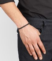 Bottega Veneta® Nero Intrecciato Oxydized Silver Nappa Bracelet Bottega Veneta® Nero Intrecciato Oxydized Silver Nappa Bracelet