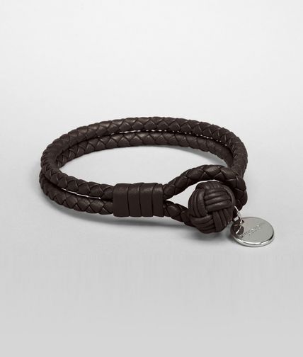 BOTTEGA VENETA - Ebano Intrecciato Nappa Bracelet