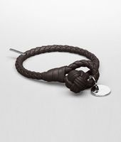 Bottega Veneta® Ebano Intrecciato Nappa Bracelet Bottega Veneta® Ebano Intrecciato Nappa Bracelet