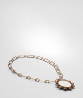 Bottega Veneta® Anhänger aus Porzellan, Verre Irisé, Zirkonia und Silber Brique Brown Bottega Veneta® Anhänger aus Porzellan, Verre Irisé, Zirkonia und Silber Brique Brown