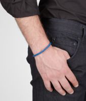 Bottega Veneta® Électrique Intrecciato Oxidized Silver Nappa Bracelet Bottega Veneta® Électrique Intrecciato Oxidized Silver Nappa Bracelet