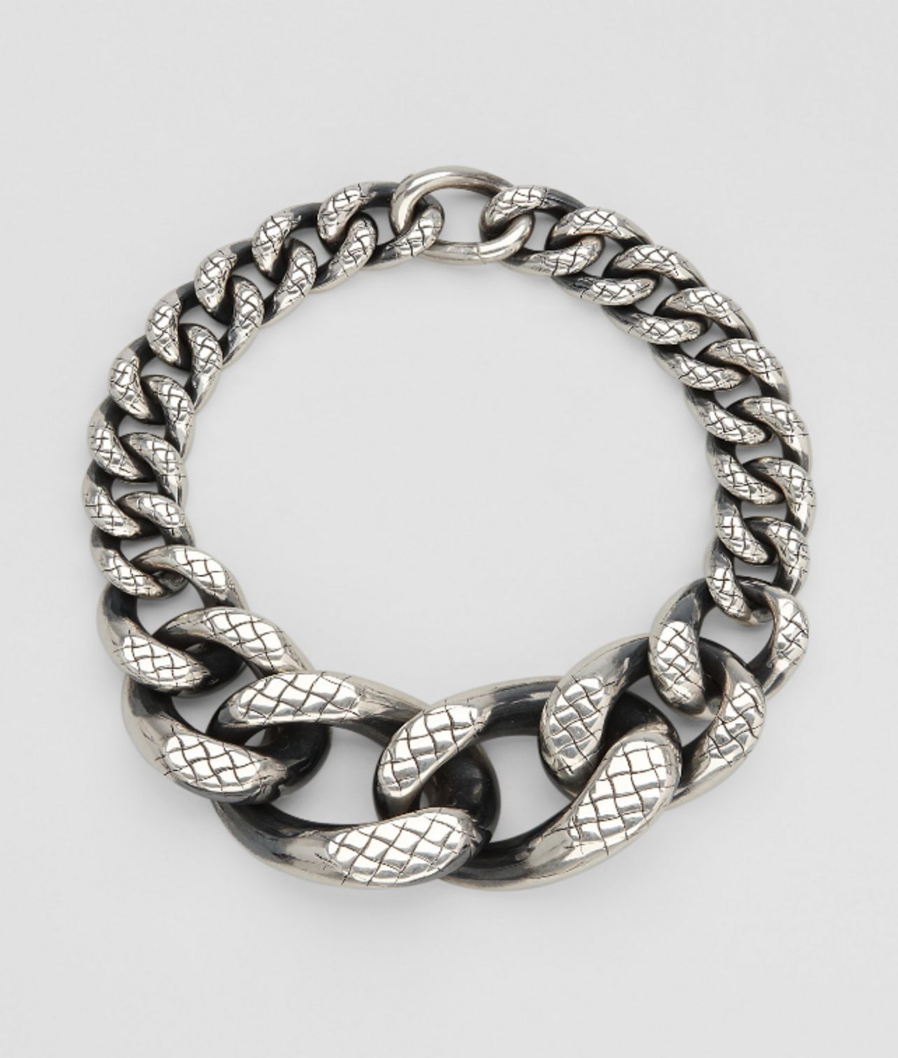 BOTTEGA VENETA - Intreccio Svanito Silver Necklace