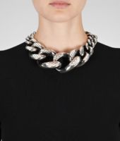 Bottega Veneta® Collana in Argento Intreccio Svanito Bottega Veneta® Collana in Argento Intreccio Svanito