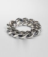Bottega Veneta® Nero Intrecciato Nappa Intreccio Svanito Silver Bracelet Bottega Veneta® Nero Intrecciato Nappa Intreccio Svanito Silver Bracelet