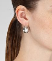 Bottega Veneta® Oro Bruciato Intreccio Svanito Silver Earrings Bottega Veneta® Oro Bruciato Intreccio Svanito Silver Earrings
