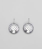 Bottega Veneta® Oro Bruciato Intreccio Svanito Silver Earrings Bottega Veneta® Oro Bruciato Intreccio Svanito Silver Earrings