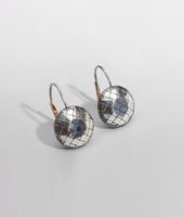 Bottega Veneta® Oro Bruciato Intreccio Svanito Silver Earrings Bottega Veneta® Oro Bruciato Intreccio Svanito Silver Earrings