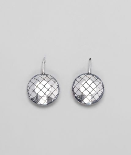 BOTTEGA VENETA - Oro Bruciato Intreccio Svanito Silver Earrings