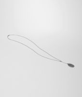 Bottega Veneta® INTRECCIATO OXYDIZED SVANITO SILVER PENDANT Bottega Veneta® INTRECCIATO OXYDIZED SVANITO SILVER PENDANT