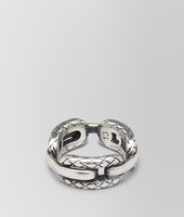 Bottega Veneta® Intreccio Svanito Silver Ring Bottega Veneta® Intreccio Svanito Silver Ring