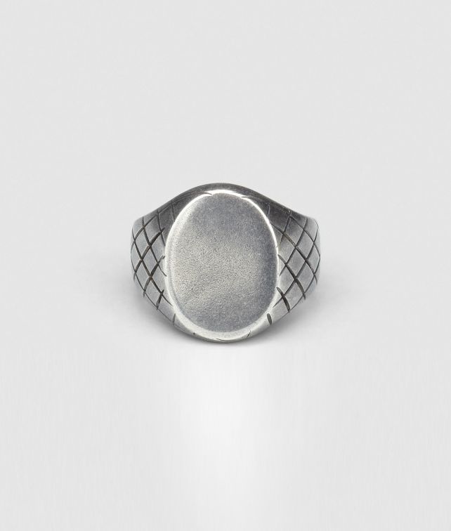 BOTTEGA VENETA INTRECCIATO OXYDIZED SVANITO SILVER RING Ring U fp