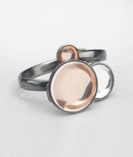 BOTTEGA VENETA - Armband ROCK CRYSTAL AUS BRÜNIERTEM SILBER ORO ROSA