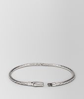 Bottega Veneta® Antique Silver Intrecciato Bracelet Bottega Veneta® Antique Silver Intrecciato Bracelet