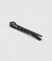 Bottega Veneta® INTRECCIATO OXYDIZED SVANITO SILVER ENAMEL TIE CLIP Bottega Veneta® INTRECCIATO OXYDIZED SVANITO SILVER ENAMEL TIE CLIP