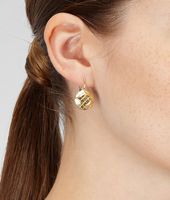 Bottega Veneta® ORO GIALLO INTRECCIATO BURNISHED SILVER Earring Bottega Veneta® ORO GIALLO INTRECCIATO BURNISHED SILVER Earring
