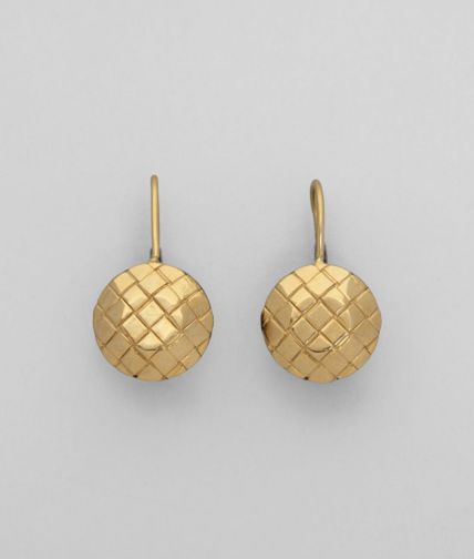 BOTTEGA VENETA - ORO GIALLO INTRECCIATO BURNISHED SILVER Earring