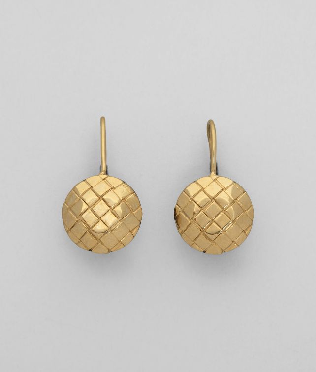BOTTEGA VENETA ORO GIALLO INTRECCIATO BURNISHED SILVER Earring Earrings D fp