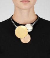 Bottega Veneta® ORO GIALLO ORO ROSA ROCK CRYSTAL BURNISHED SILVER Necklace Bottega Veneta® ORO GIALLO ORO ROSA ROCK CRYSTAL BURNISHED SILVER Necklace