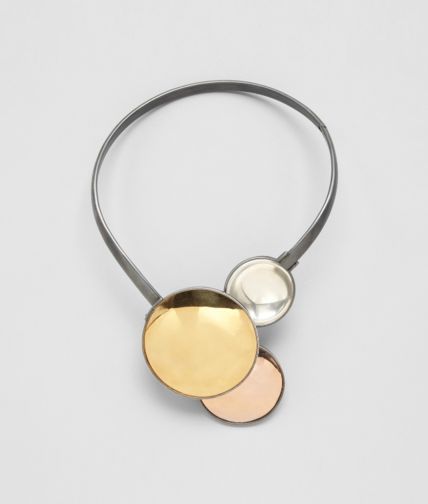 BOTTEGA VENETA - ORO GIALLO ORO ROSA ROCK CRYSTAL BURNISHED SILVER Necklace