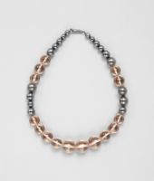 Bottega Veneta® ORO ROSA ROCK CRYSTAL BURNISHED SILVER Necklace Bottega Veneta® ORO ROSA ROCK CRYSTAL BURNISHED SILVER Necklace