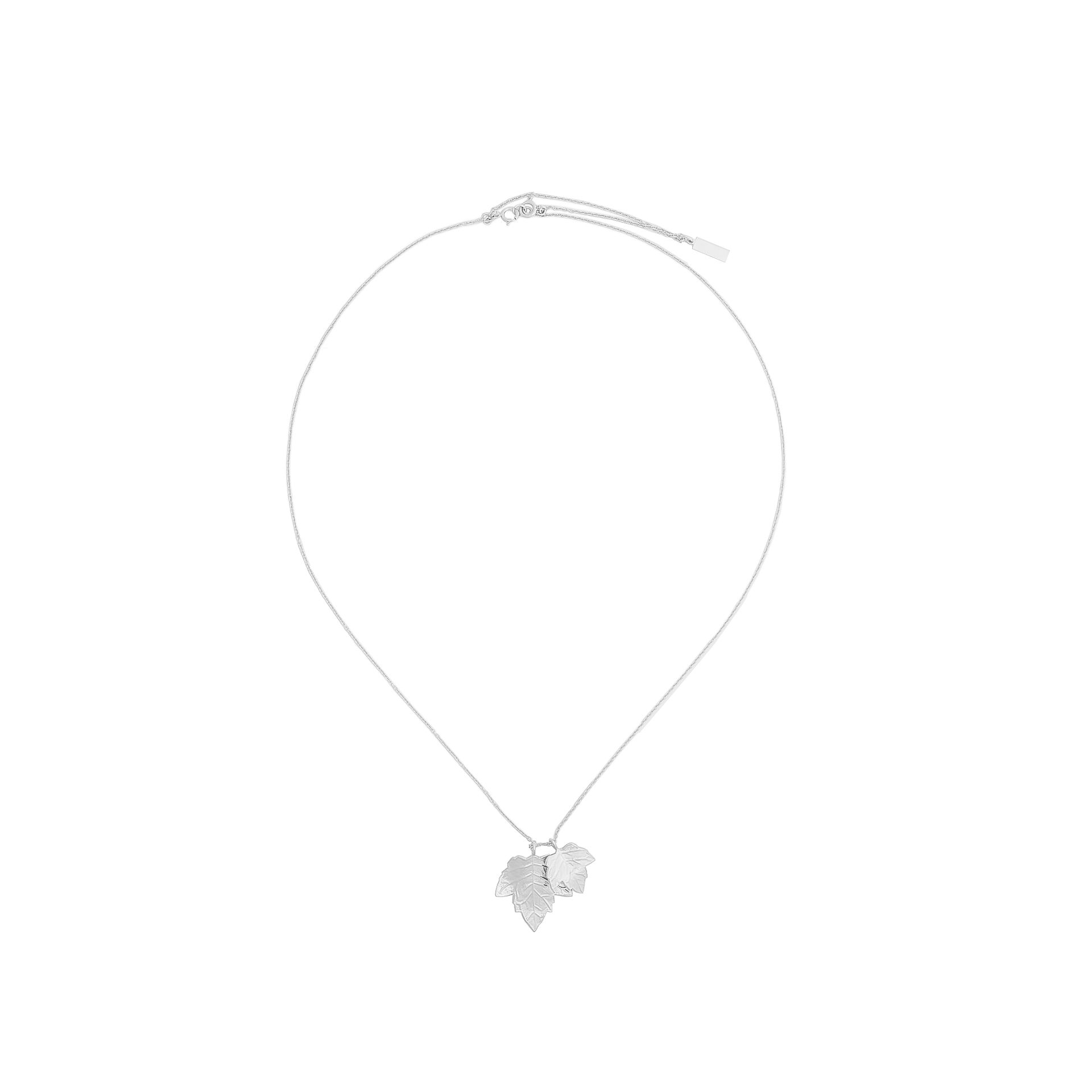 Balenciaga Silver Leaves Row Pendant Balenciaga Silver Leaves Row Pendant