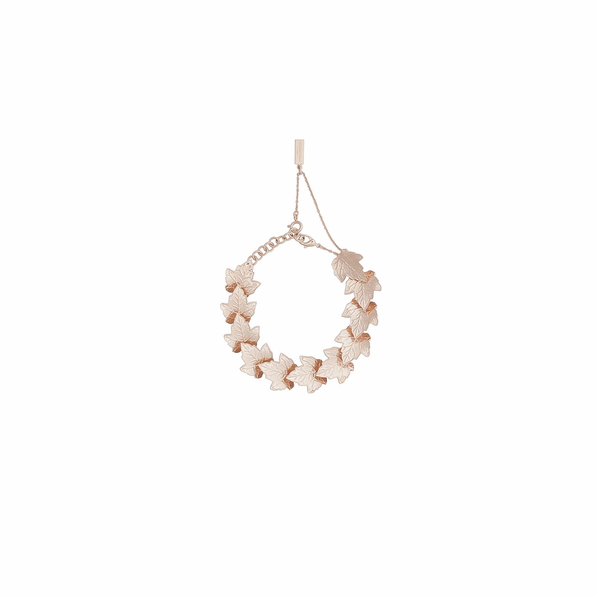 Balenciaga Rose Gold Leaves Row Bracelet Balenciaga Rose Gold Leaves Row Bracelet