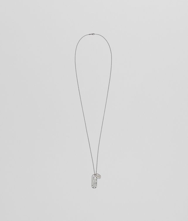 BOTTEGA VENETA ANHÄNGER AUS SILBER Kette U fp