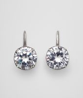 Bottega Veneta® CUBIC ZIRCONIA OXYDIZED SILVER EARRINGS Bottega Veneta® CUBIC ZIRCONIA OXYDIZED SILVER EARRINGS