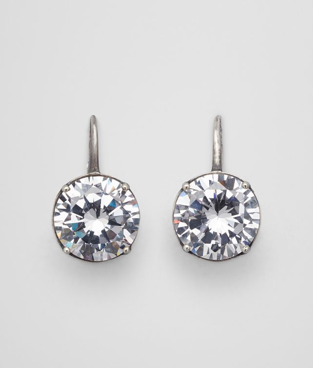BOTTEGA VENETA EARRINGS IN SILVER AND STONES Earrings D fp