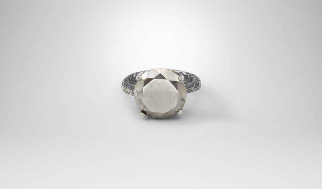 BOTTEGA VENETA - Pyrite Intrecciato Oxydized Silver Ring
