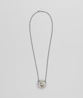 Bottega Veneta® COLLANA IN ARGENTO ANTICATO CON CHARM ROCK CRYSTAL BUTTERFLY Bottega Veneta® COLLANA IN ARGENTO ANTICATO CON CHARM ROCK CRYSTAL BUTTERFLY