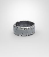 Bottega Veneta® Intrecciato Oxidized Silver Ring Bottega Veneta® Intrecciato Oxidized Silver Ring