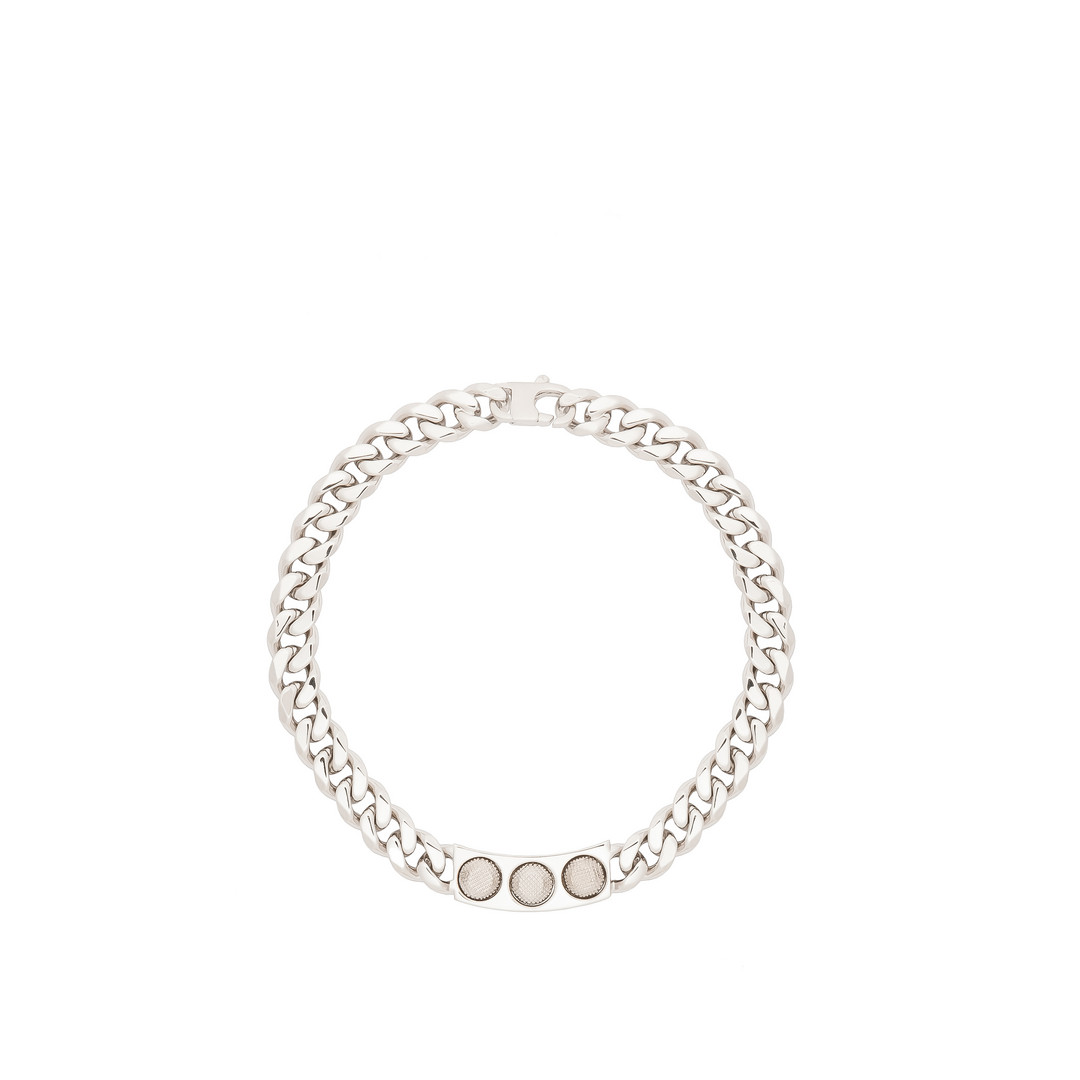 Balenciaga Classic Silver 3 Studs Necklace Balenciaga Classic Silver 3 Studs Necklace